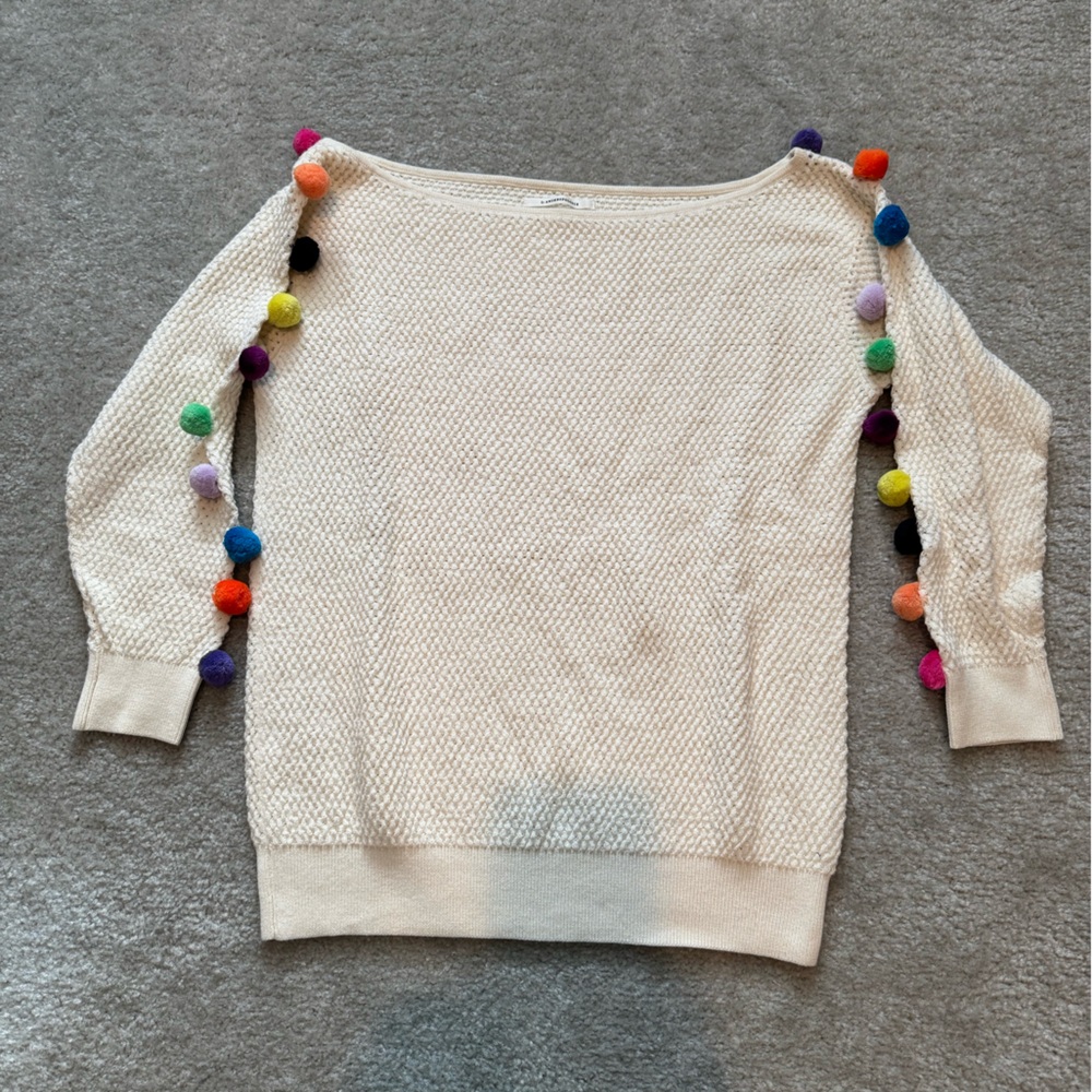 ANTHROPOLOGIE Pom Pom Sweater